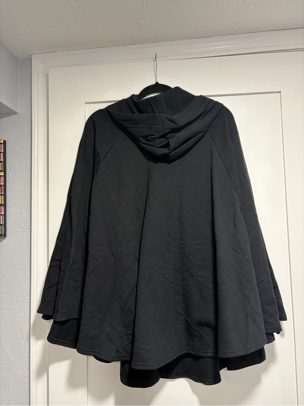 American Apparel Black Hooded Cape